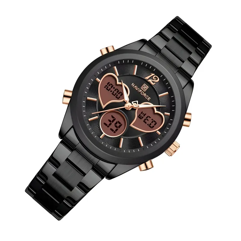 NAVIFORCE - Reloj Naviforce Original Nf5045 Digital Mujer + Estuche