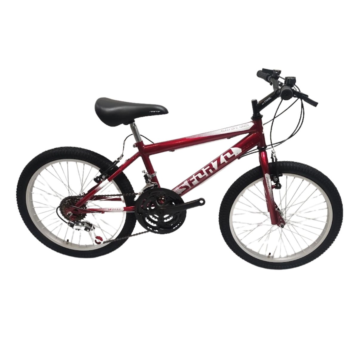 SFORZO - Bicicleta Infantil Rin 20 En Aluminio 18 Cambios