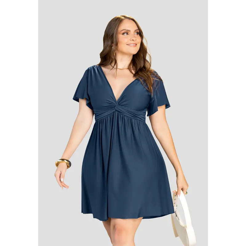 MARKETING PERSONAL - Vestido Corto Mujer Azul Profundo Mp 112274