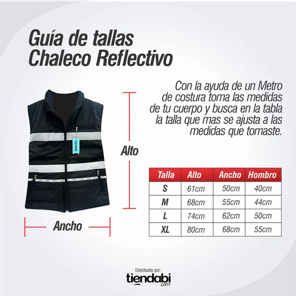 GENERICO - Chaleco Chaqueta Motociclista Reflectivo Acolchado