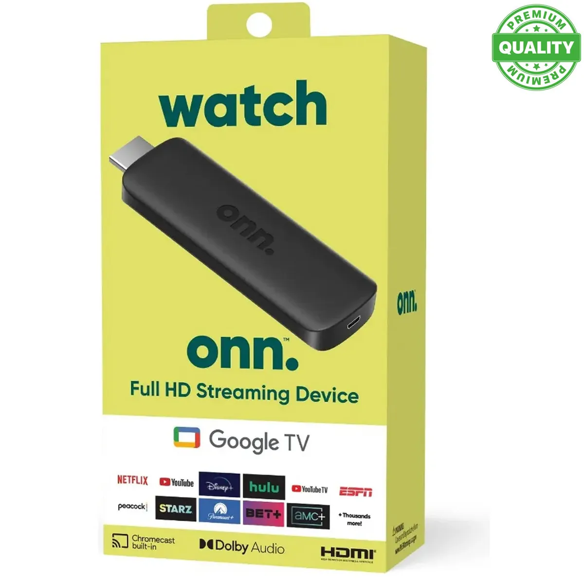 GOOGLE - Onn 2k FHD Streaming Stick Con Google 2GB+16GB