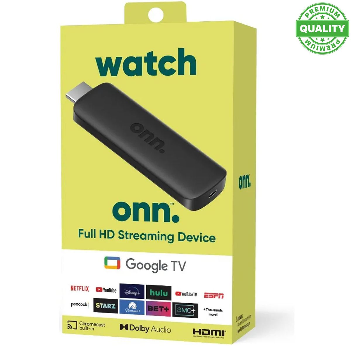 GOOGLE - Onn 2k FHD Streaming Stick Con Google 2GB+16GB