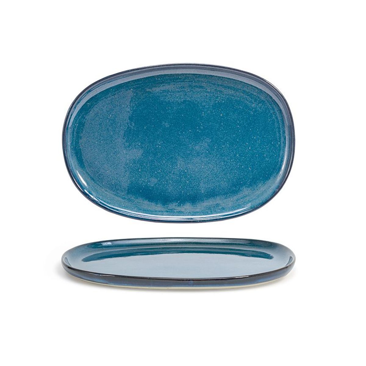 FOH - Plato Oval Artefact® de 13 - Paquete x 4 piezas