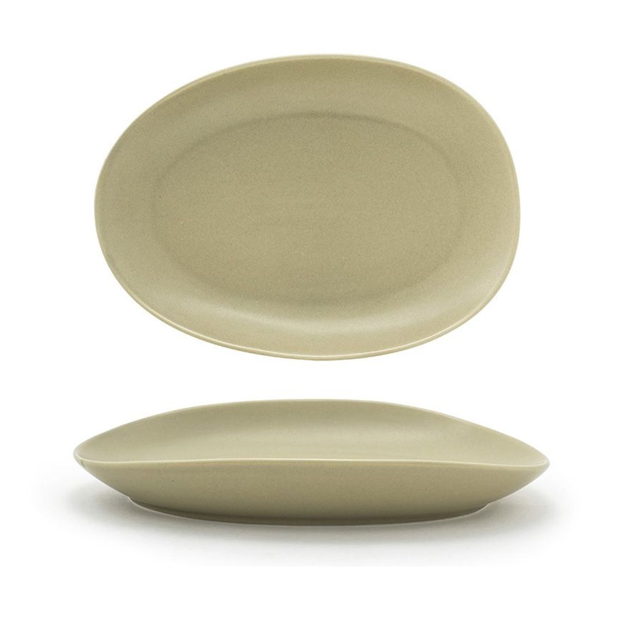 FOH - Plato Oval Tides® de 10 - Pack de 4 piezas Modelo Sea Grass