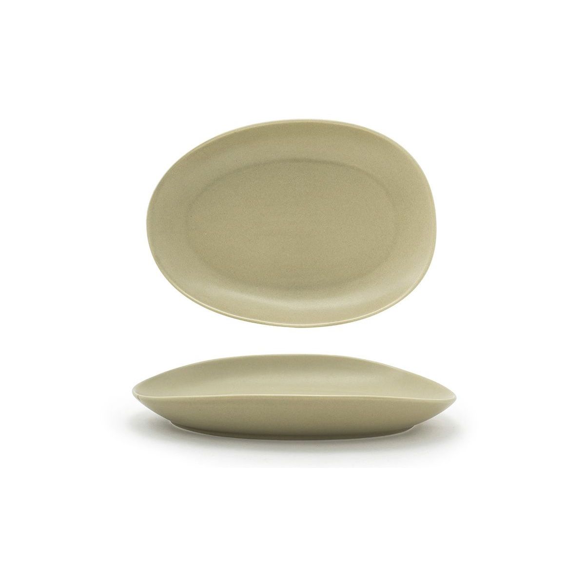 FOH - Plato Oval Tides® de 10 - Pack de 4 piezas Modelo Sea Grass