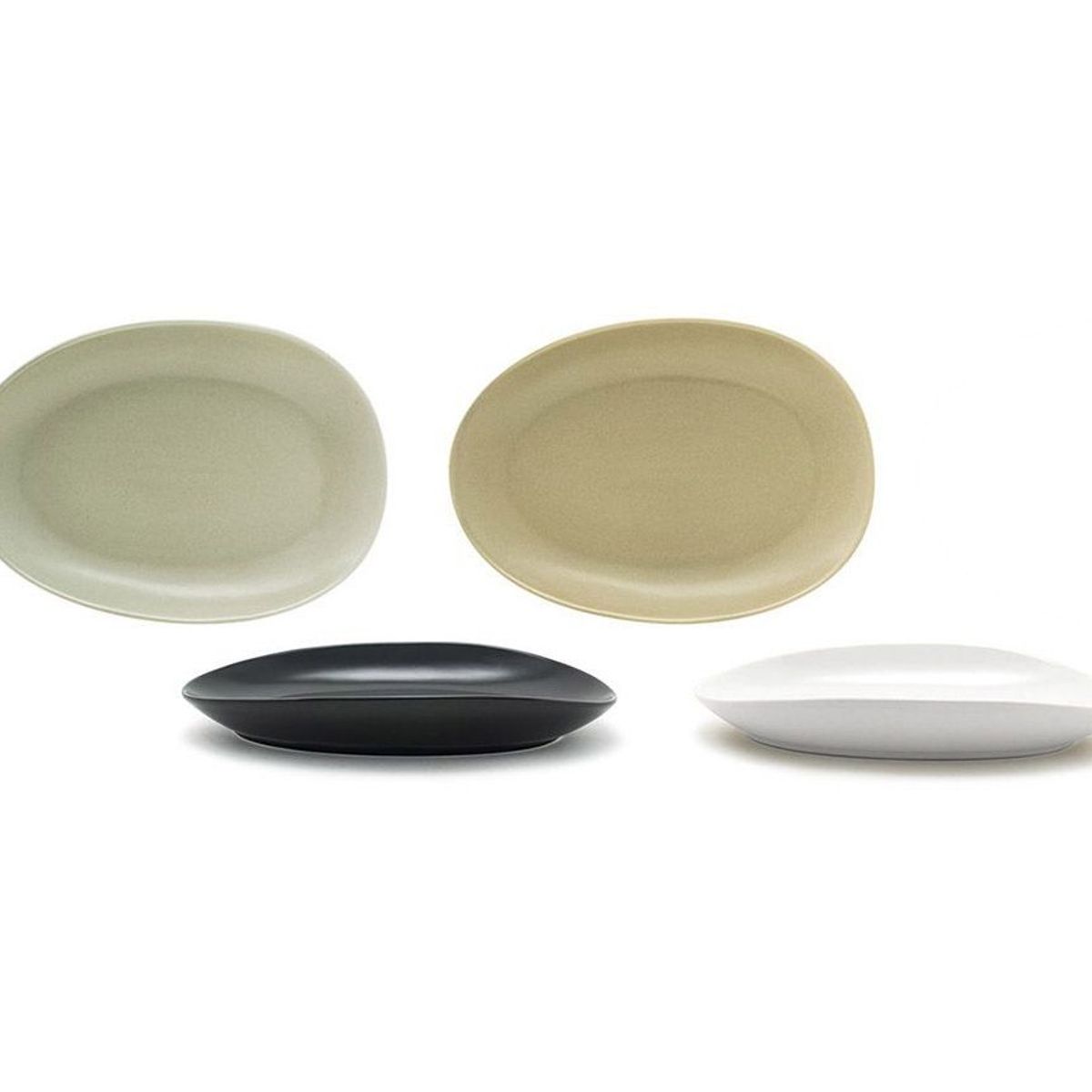 FOH - Plato Oval Tides® de 10 - Pack de 4 piezas Modelo Sea Grass