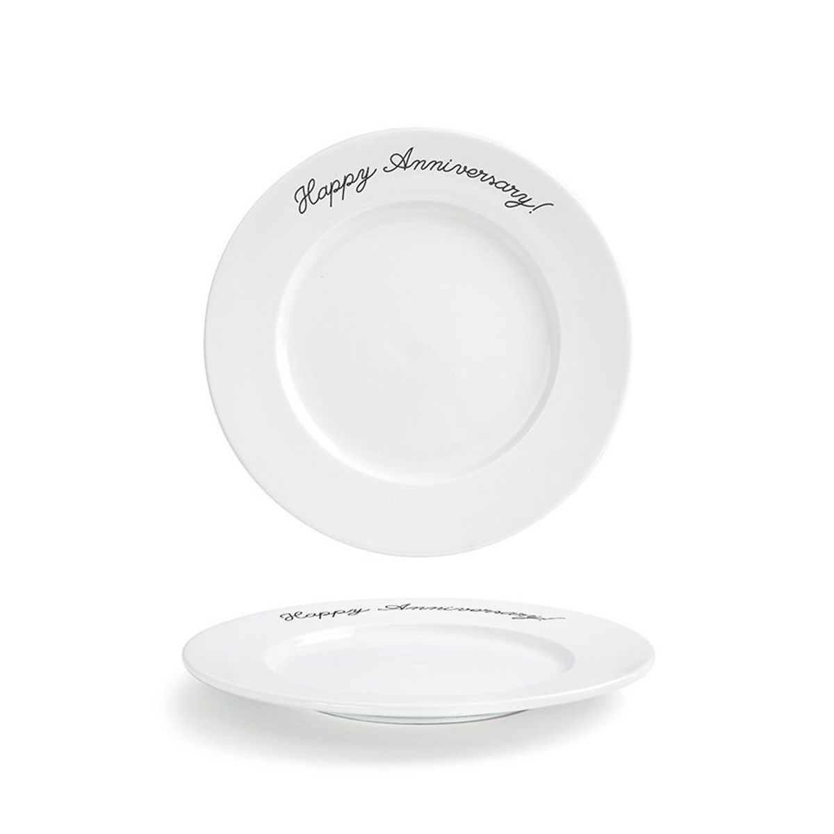 FOH - Plato Redondo Monaco 105 Pack x 4 - Feliz Aniversario