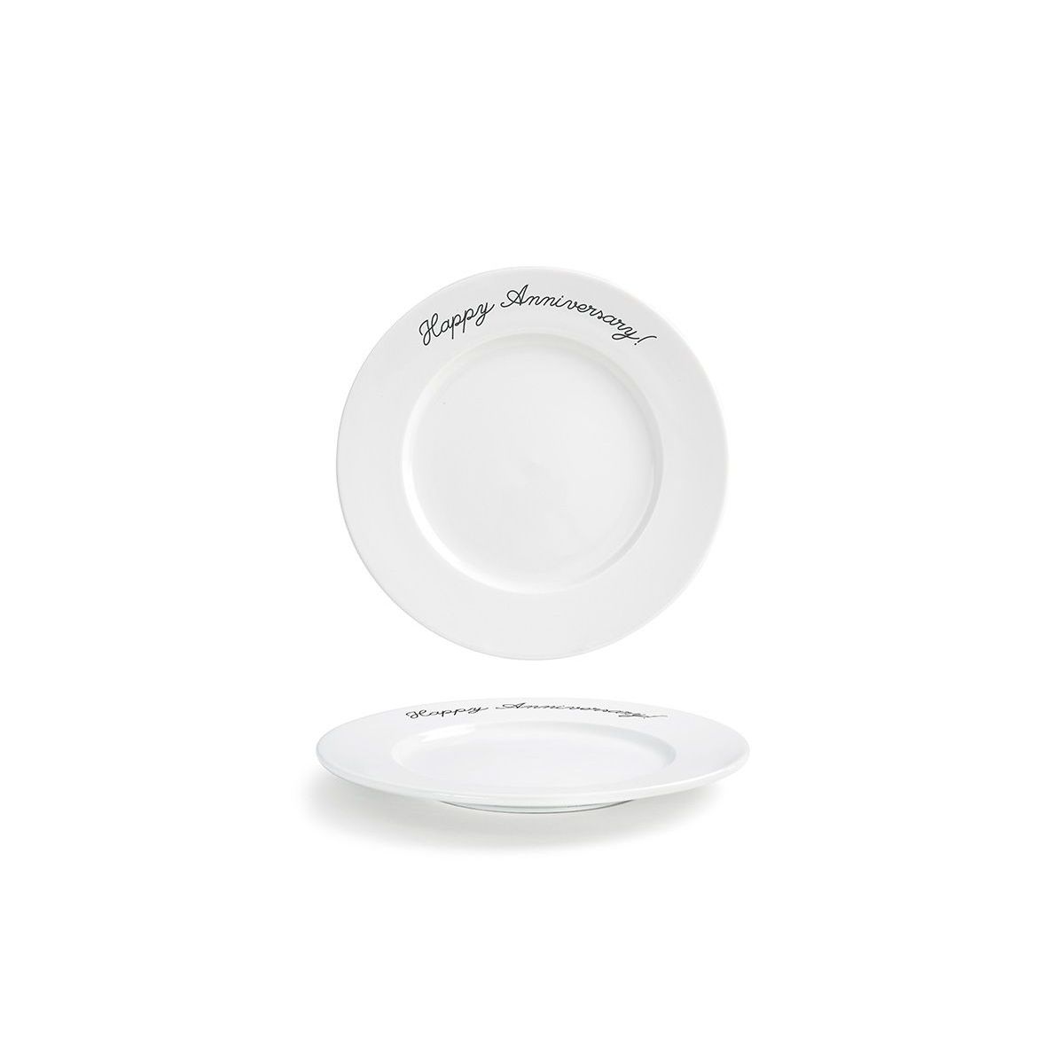 FOH - Plato Redondo Monaco 105 Pack x 4 - Feliz Aniversario