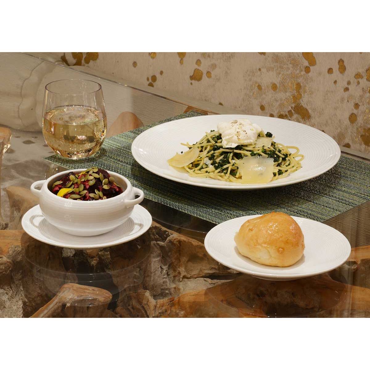 FOH - Plato Redondo Spiral® 8 Pack de 12 Piezas para Servir