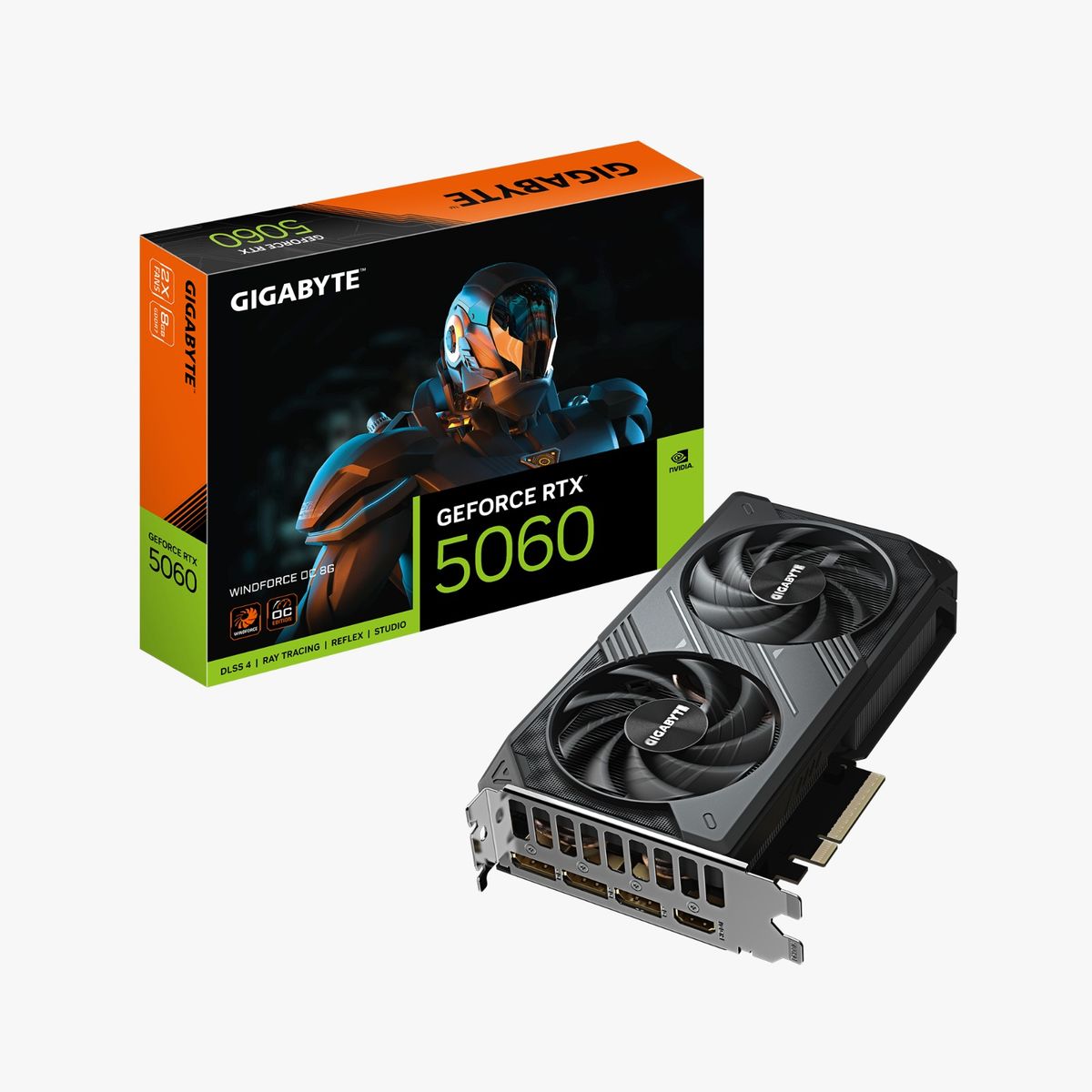 GIGABYTE - Gigabyte RTX 5060 8GB GDDR7 Windforce - Ray Tracing DLSS 3 Gaming