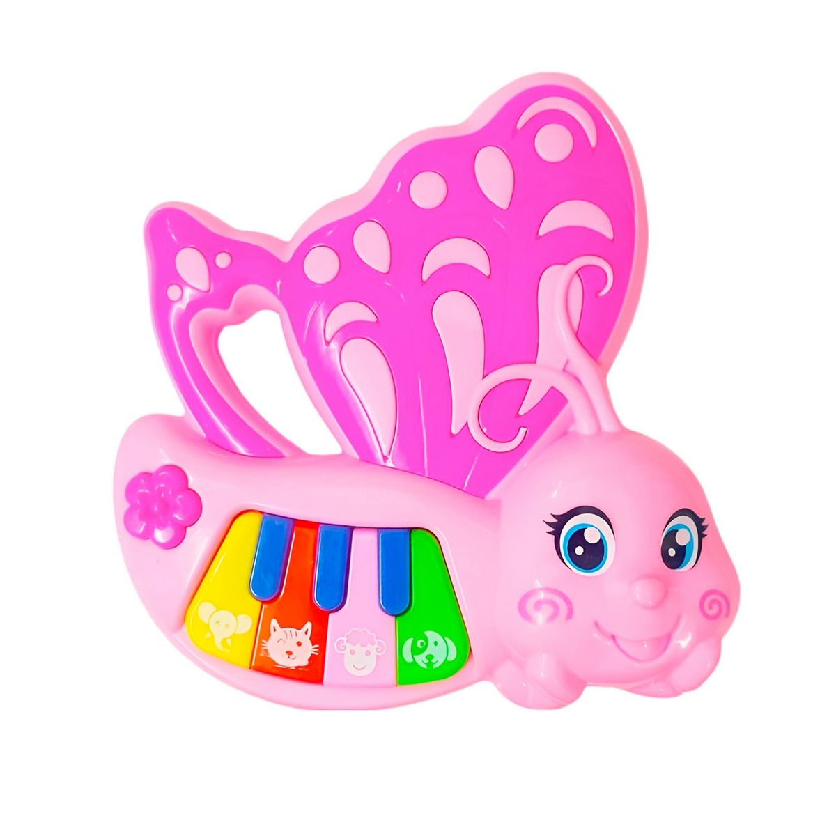 GENERICO - Piano Musical Mariposa Bebe Aprendizaje Didactico + Bateria