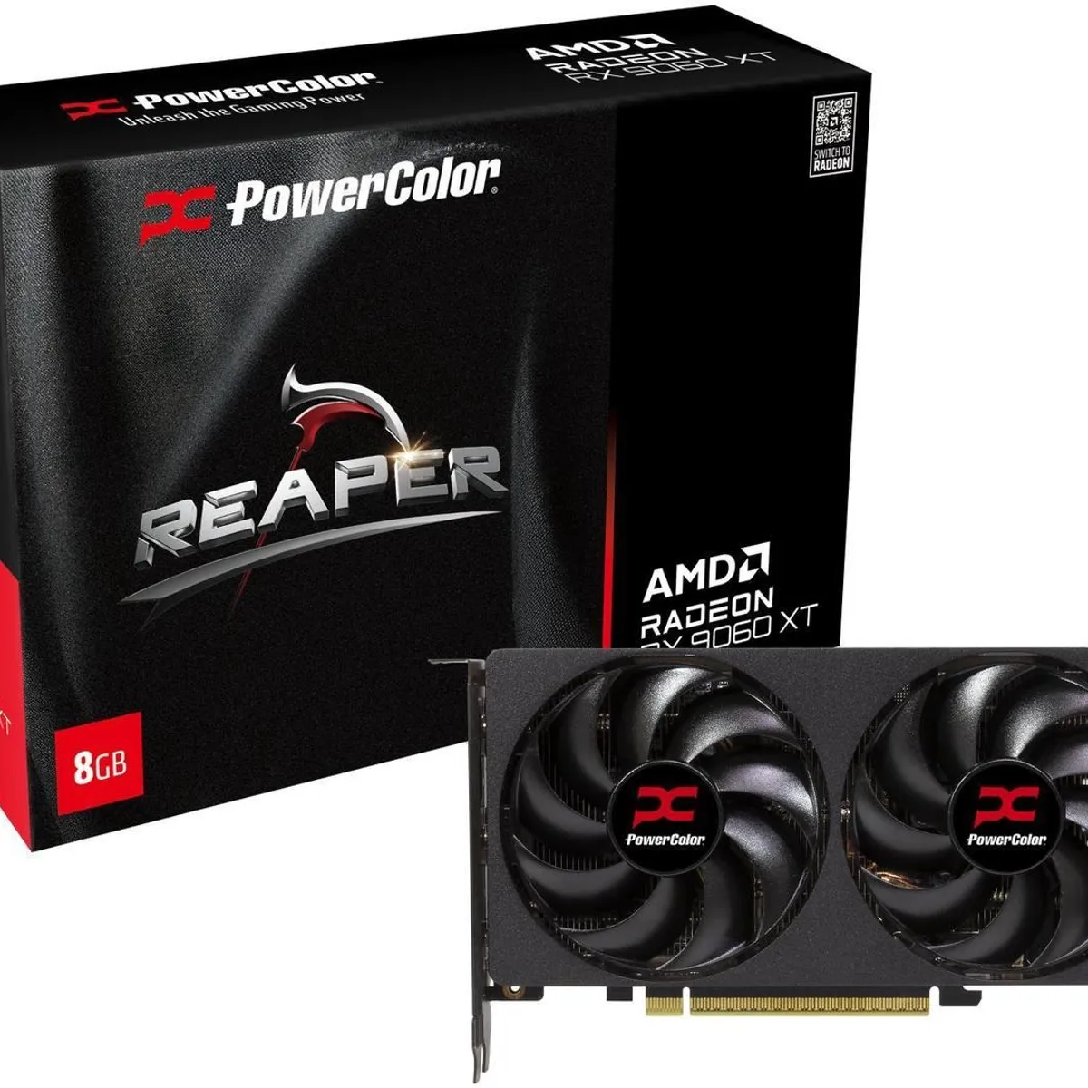 AMD - Tarjeta gráfica PowerColor Reaper AMD Radeon RX 9060 XT / 8 GB GDDR6
