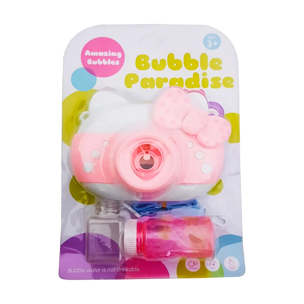 GENERICO - Camara Gata Burbujera Niñas + Liquido Burbujero