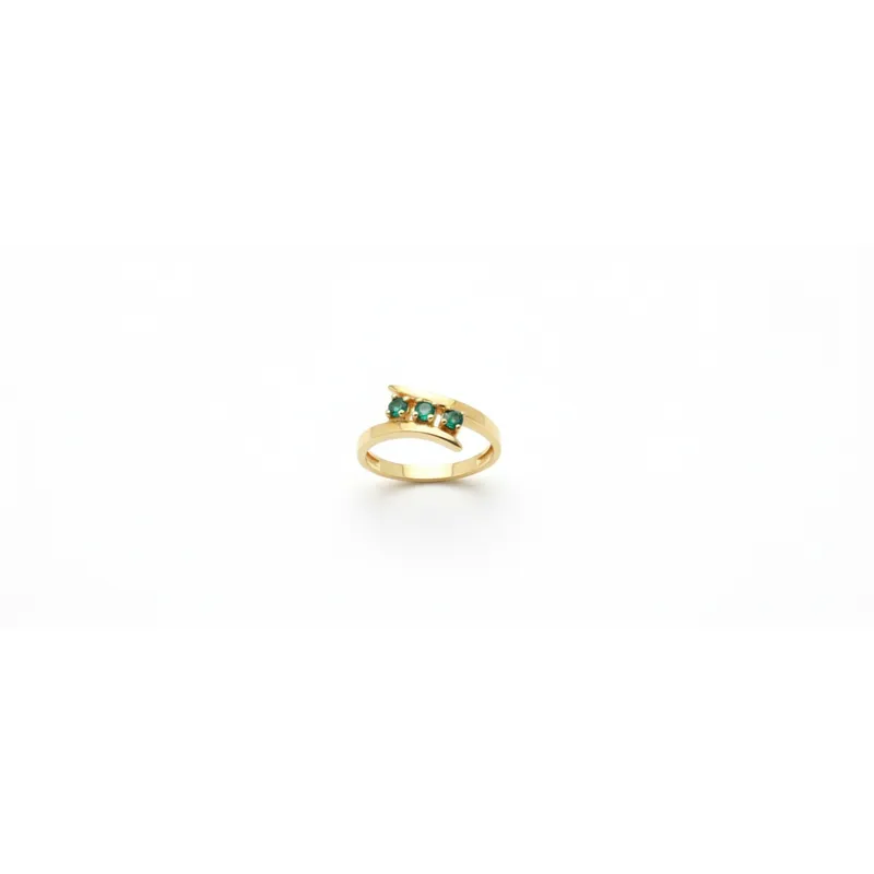 BELLEZA EXPRESS - Anillo en oro 18k con esmeraldas