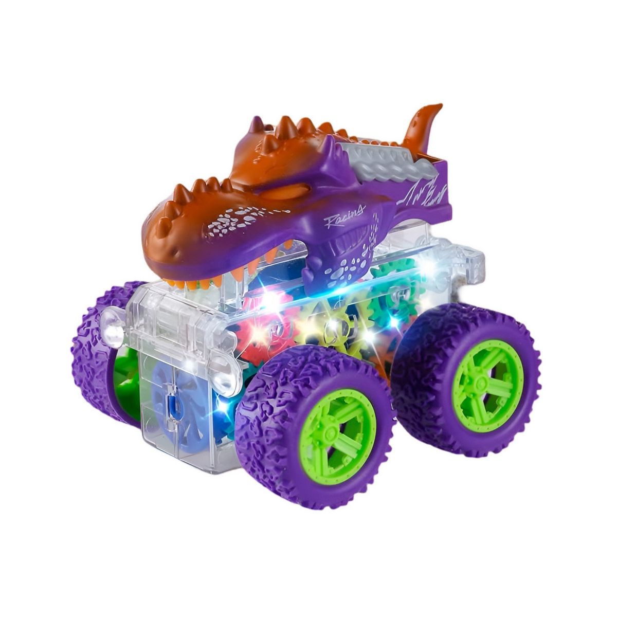GENERICO - Carro Monster Dinosaurio Engranaje Arrastre Juguete Niños