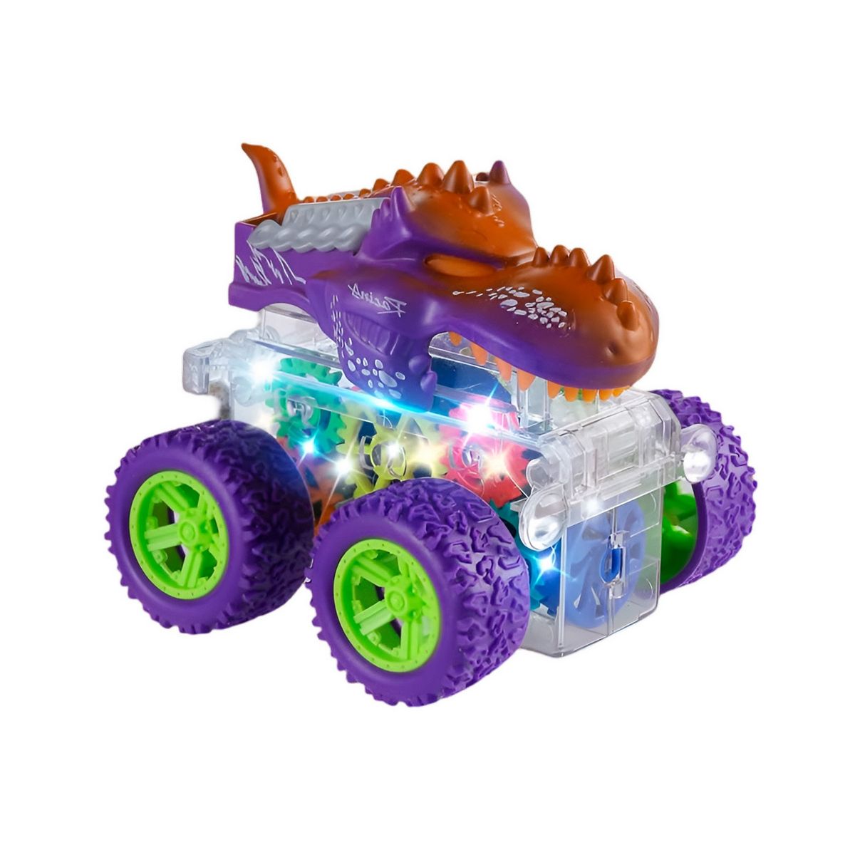 GENERICO - Carro Monster Dinosaurio Engranaje Arrastre Juguete Niños