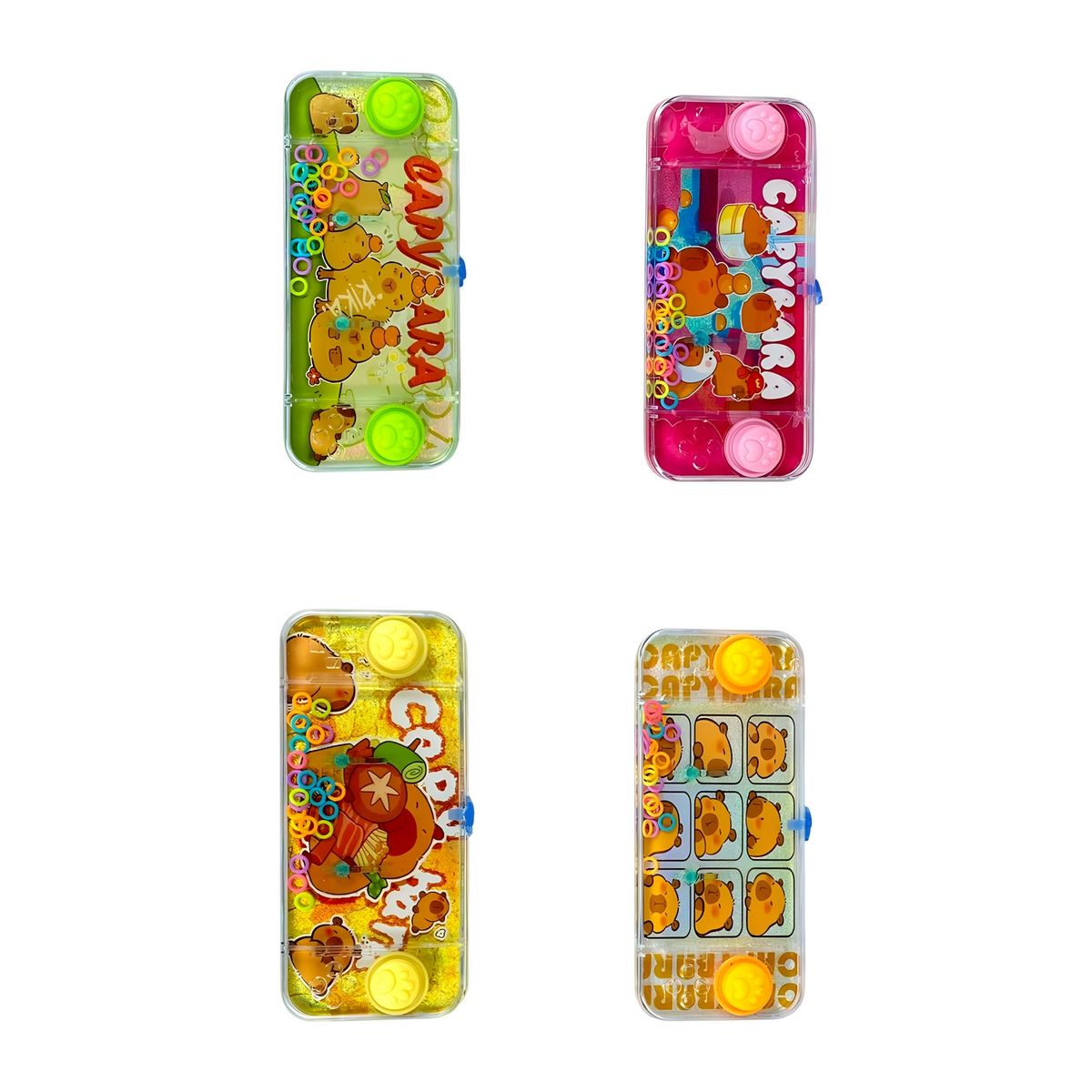 GENERICO - Juguete Anillos Diseño Atari De Agua De Capibara X 4 Unidad