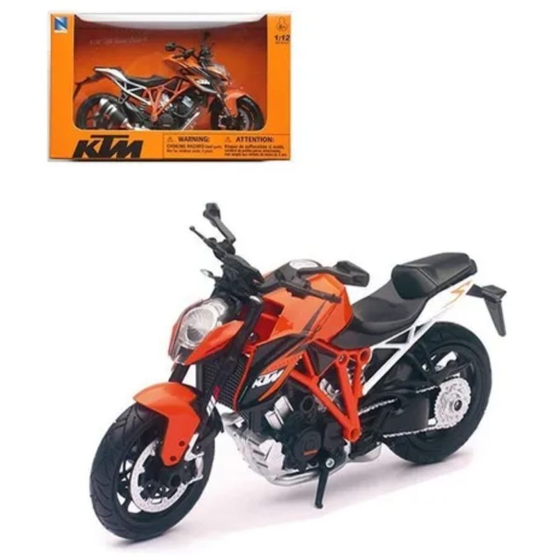 NEW RAIN - Moto Ktm 1290 Super Duke Die Cast Metal, Escala 1/12