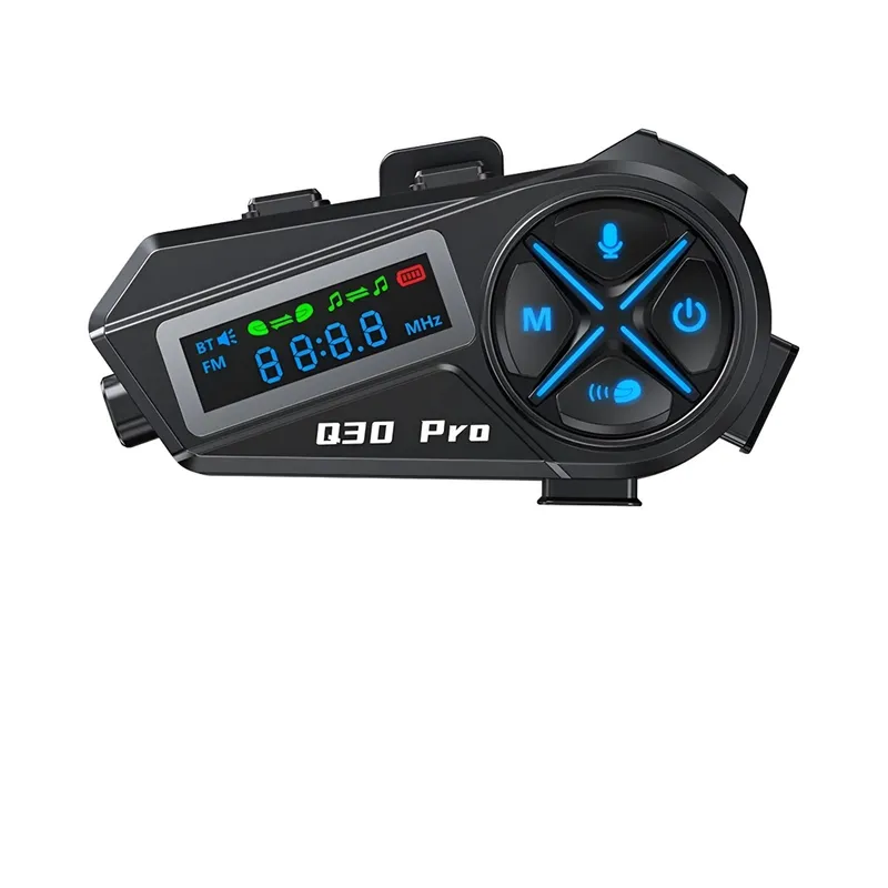 GENERICO - Intercom Q30 Casco Moto  Pro Bluetooth Bluetooth 5.4 Fm