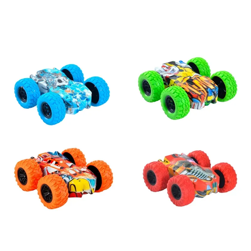 GENERICO - Carro Monster Grafiti Set De Juguete Niños X 4 Unidades