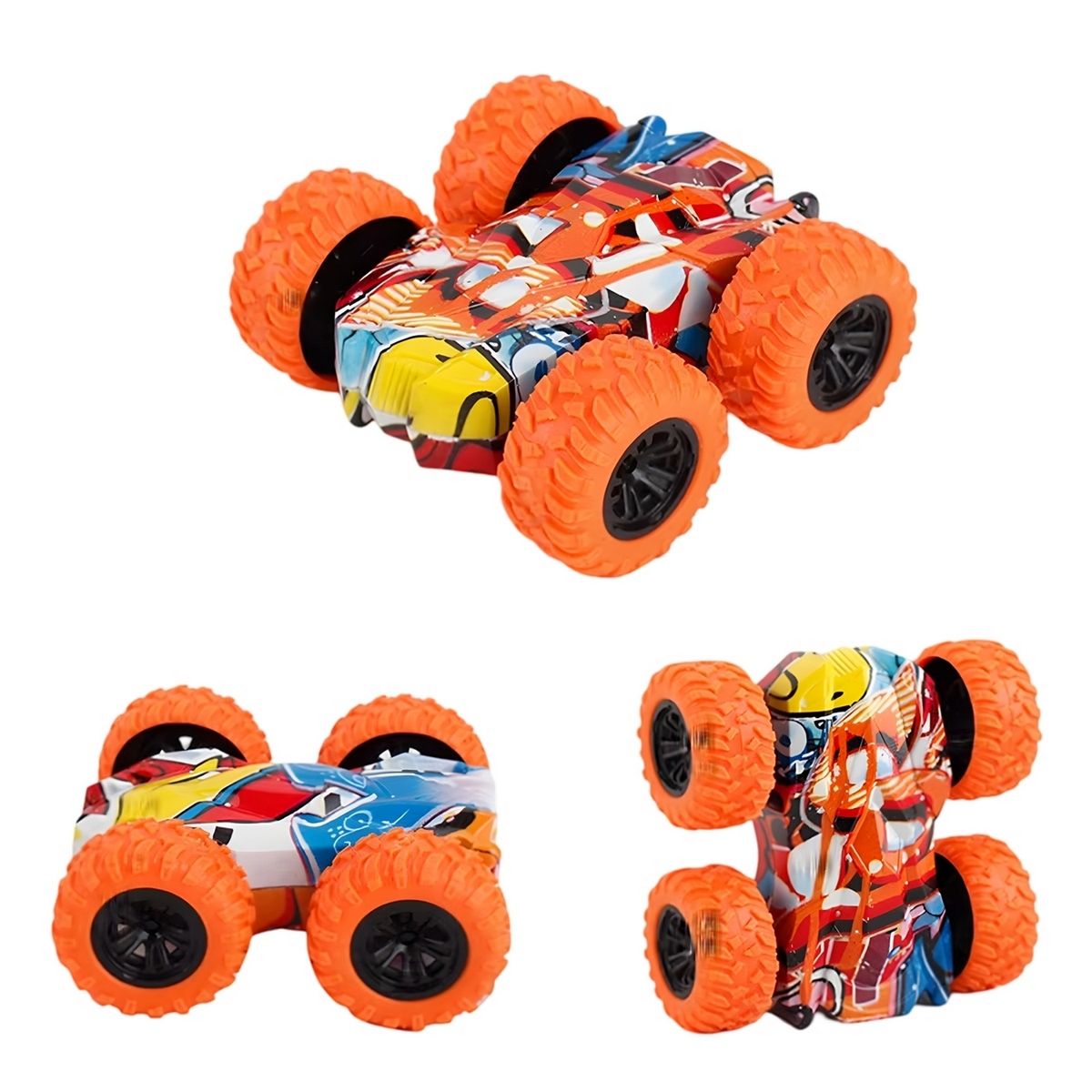 GENERICO - Carro Monster Grafiti Set De Juguete Niños X 4 Unidades