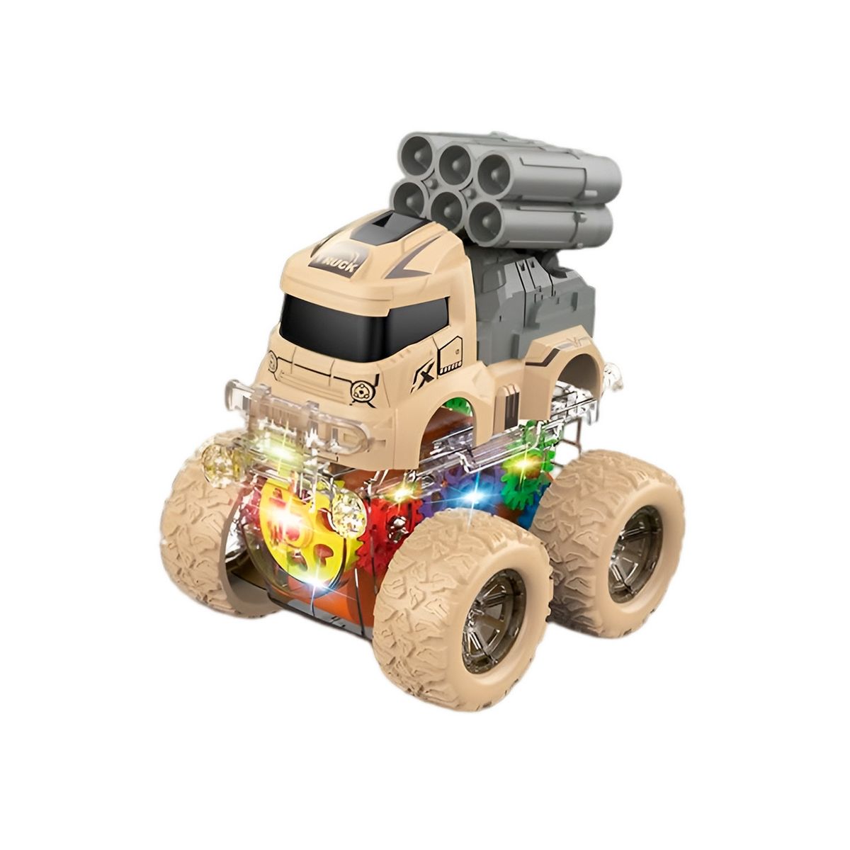 GENERICO - Carro Monster Militar Set De Juguete X 3 Unidades