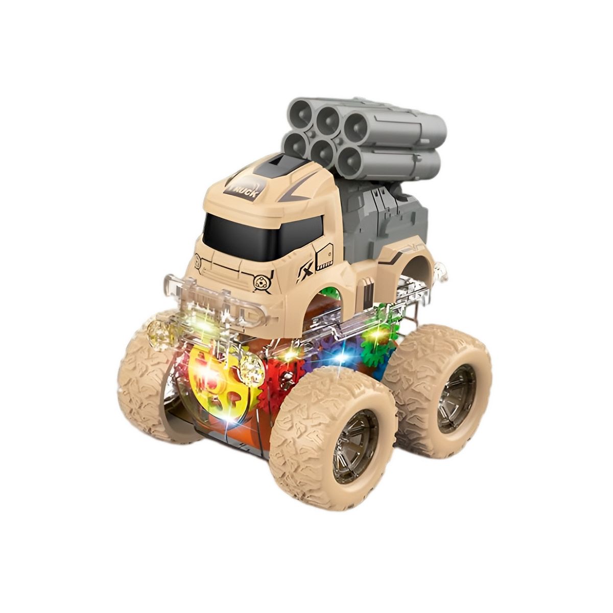 GENERICO - Carro Monster Militar Set De Juguete X 3 Unidades