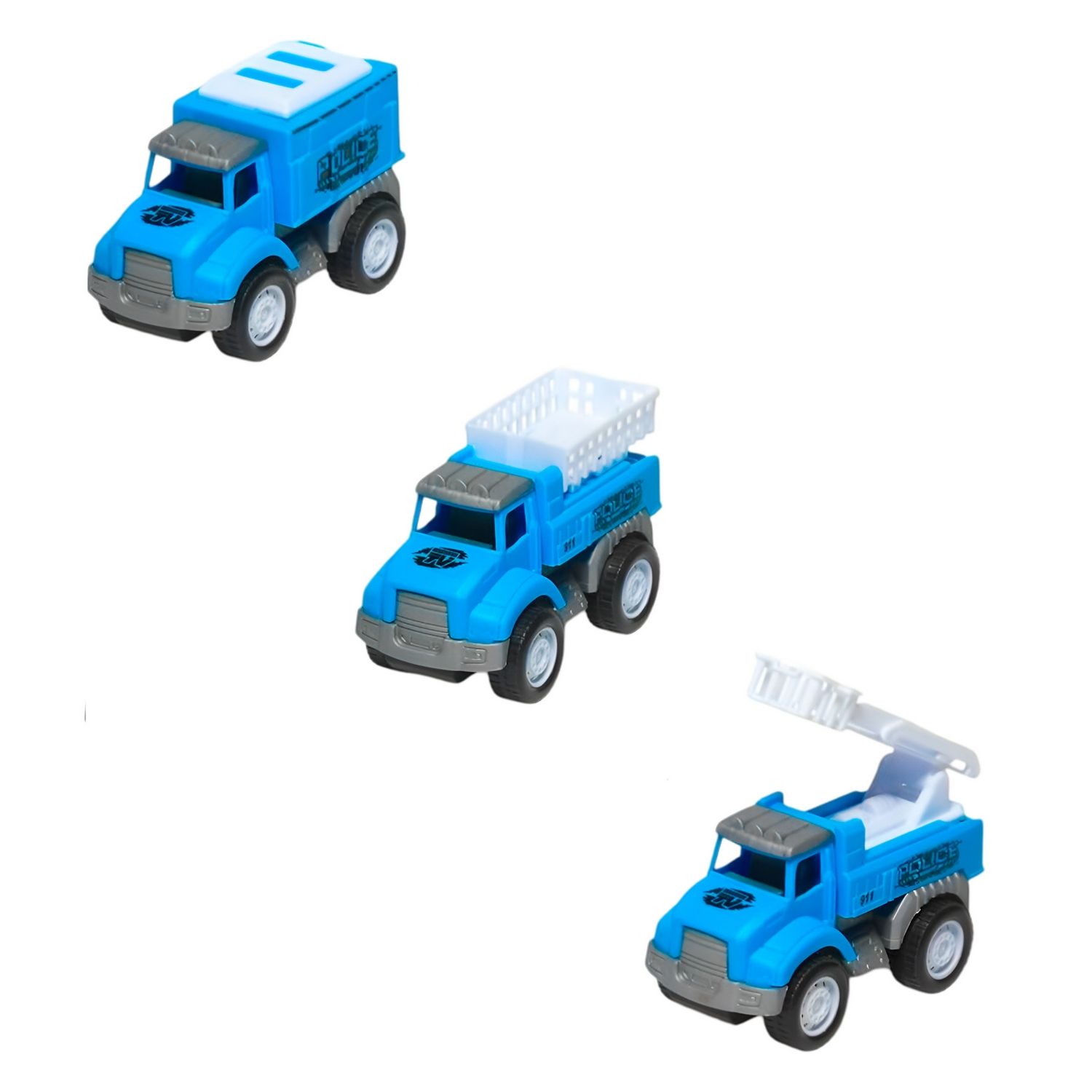 Camion Carro Policia Juguete Didactico X Unidades GENERICO