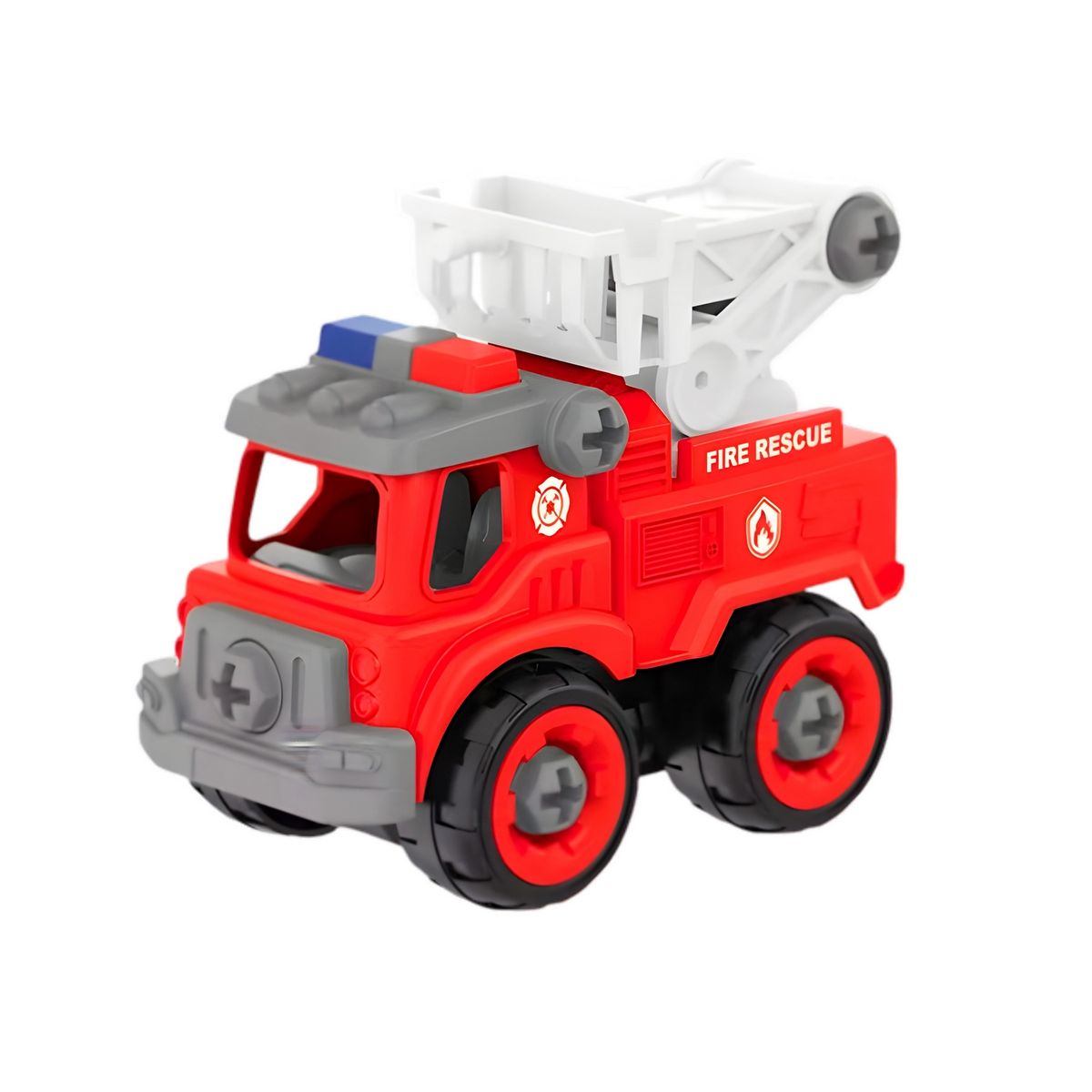 GENERICO - Camion Carro Bomberos Armable Juguete Didactico X 3 Unidades