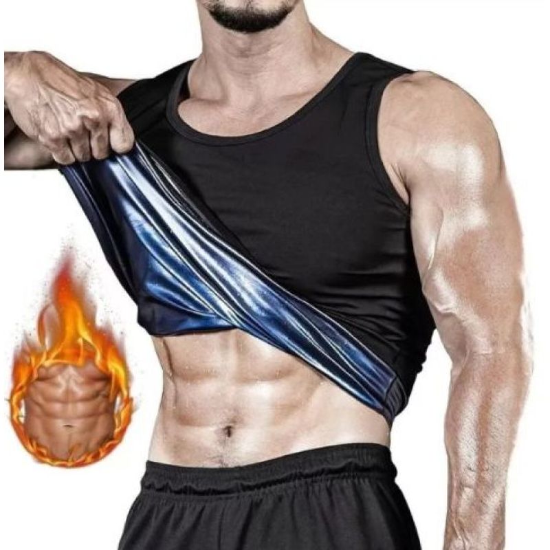 GENERICO - Faja Termica tipo sauna Camisilla termica Hombre para sudar Talla L-XL
