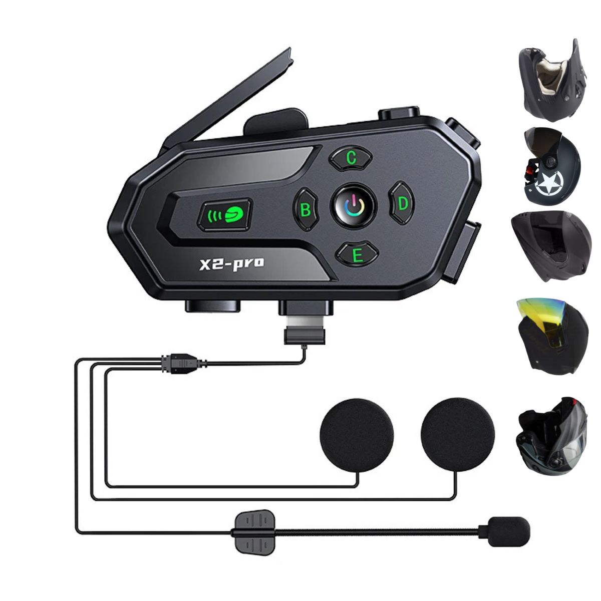 GENERICO - Intercomunicador Bluetooth Casco Moto Y12pro Auricular X2und