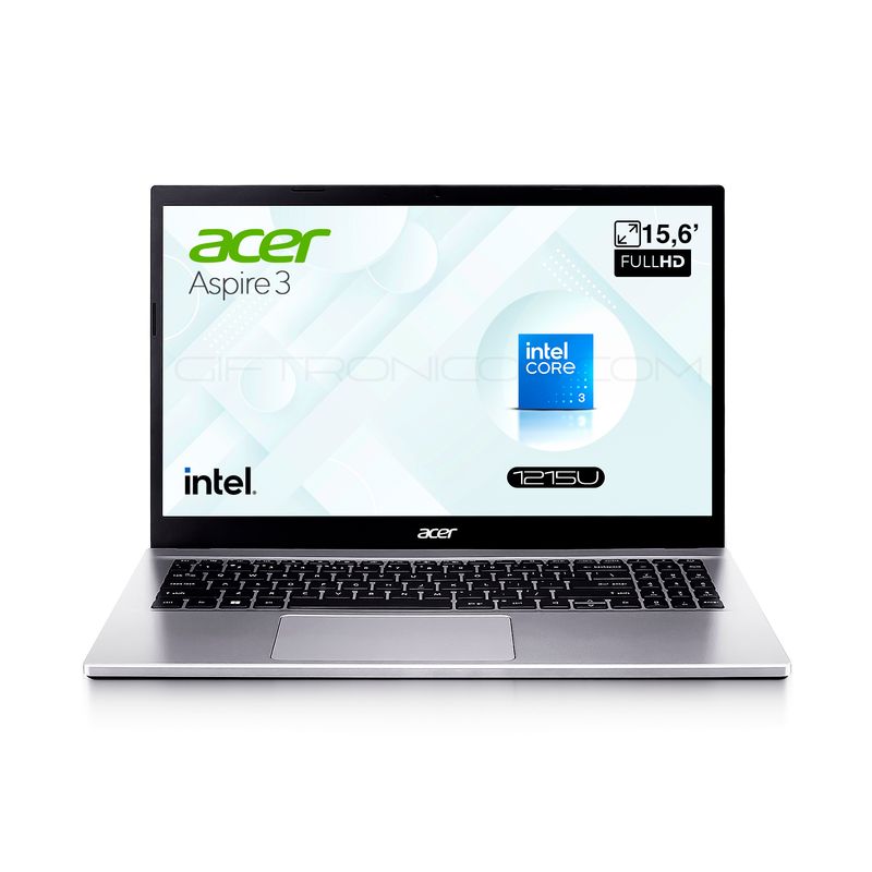 ACER - Portátil Acer A315-59-39GN  156 FHD IPS  Intel i3-1215U  12GB RAM 512GB SSD  Gris