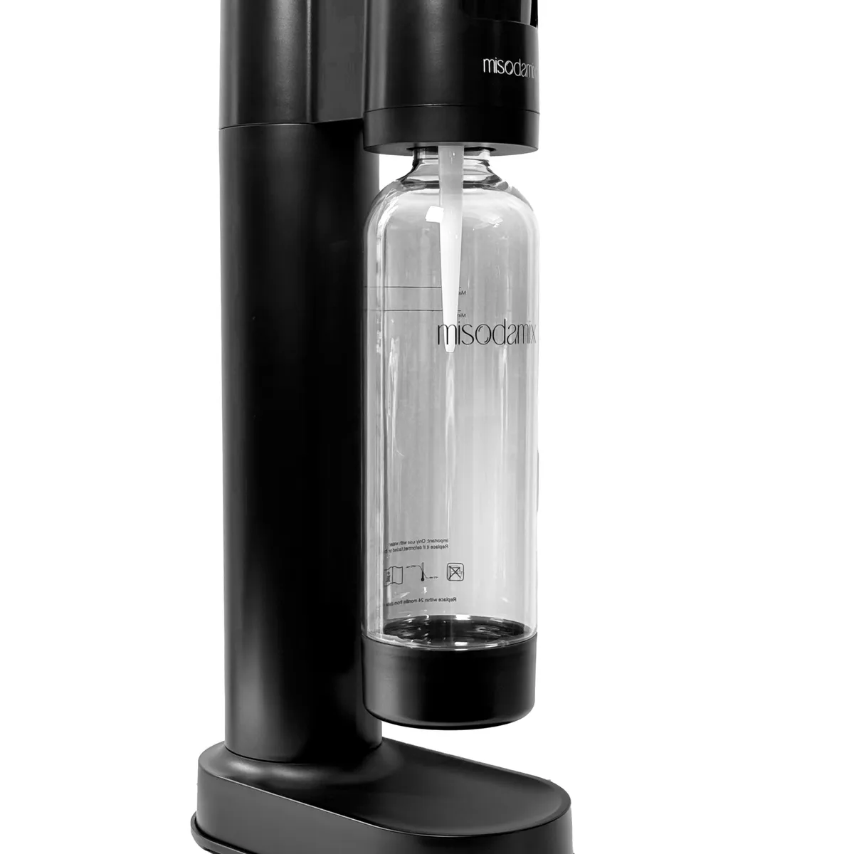 GENERAL - Máquina gasificadora de agua MISODAMIX Fizzy Negra