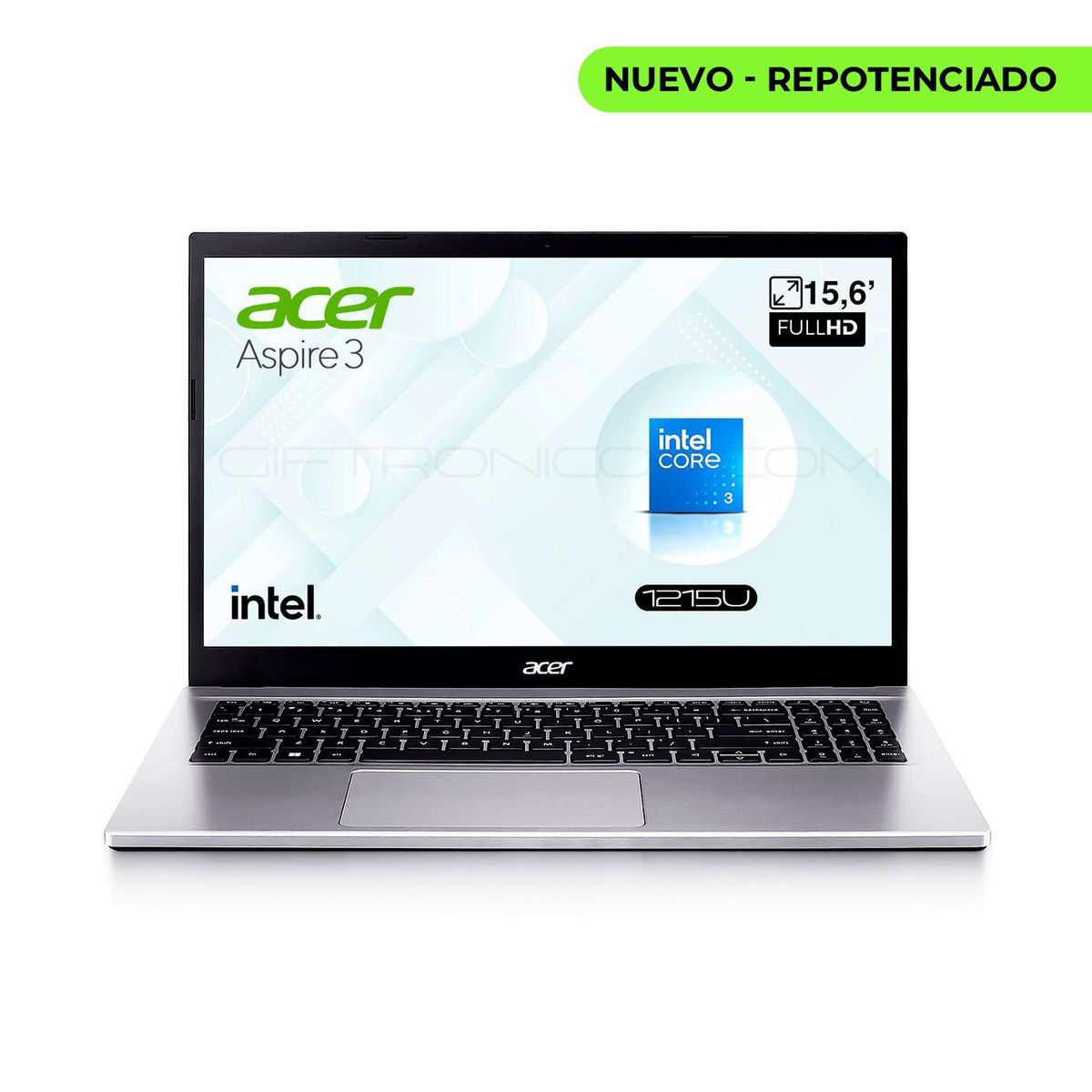 ACER - Portátil Acer A315-59-39GN  156 FHD IPS  Intel i3-1215U  24GB RAM 512GB SSD  Gris