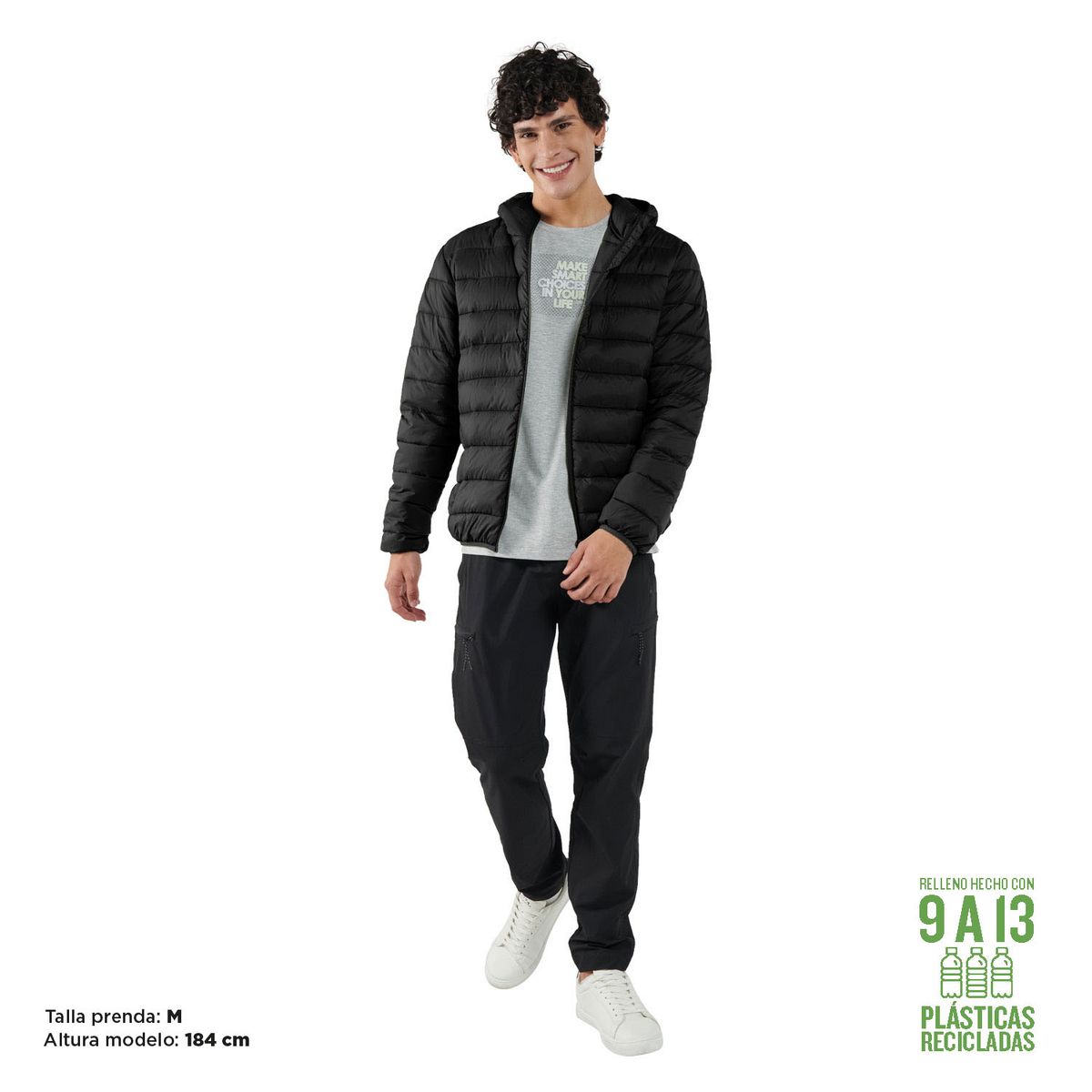 TOTTO - Chaqueta para Hombre Colorout Negra