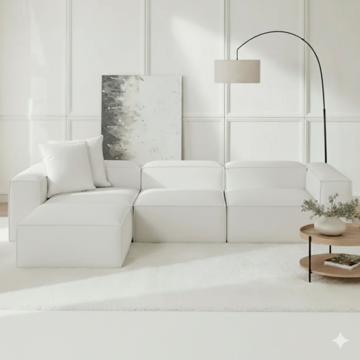 GENERICO - Sala Londres en L Moderna 4 Puestos Pet Friendly Muebles Descanso