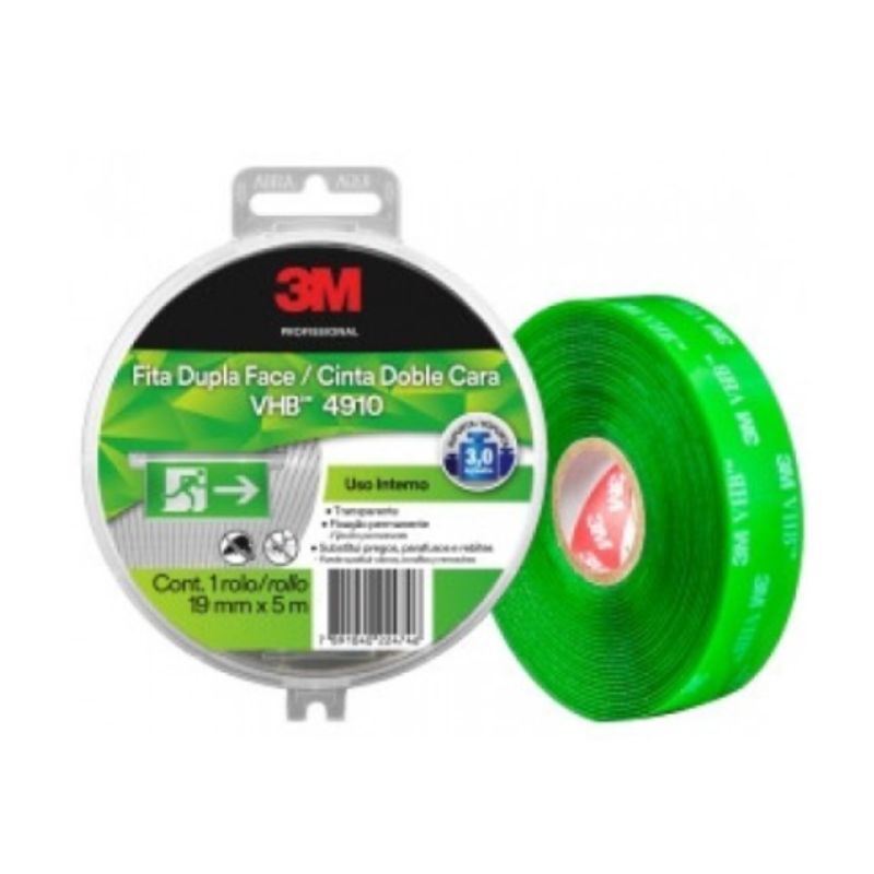 3M - Cinta Doble Faz 3M - 19mm X 5m