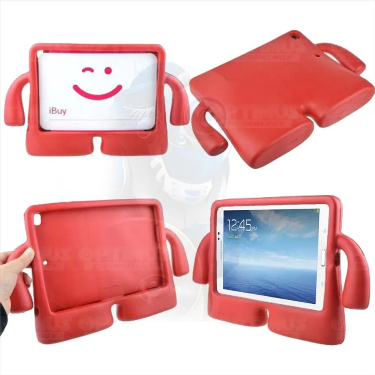 GENERICO - forro Protector Funda Antigolpe Niños Para Xiaomi Redmi Pad 2 ROJO