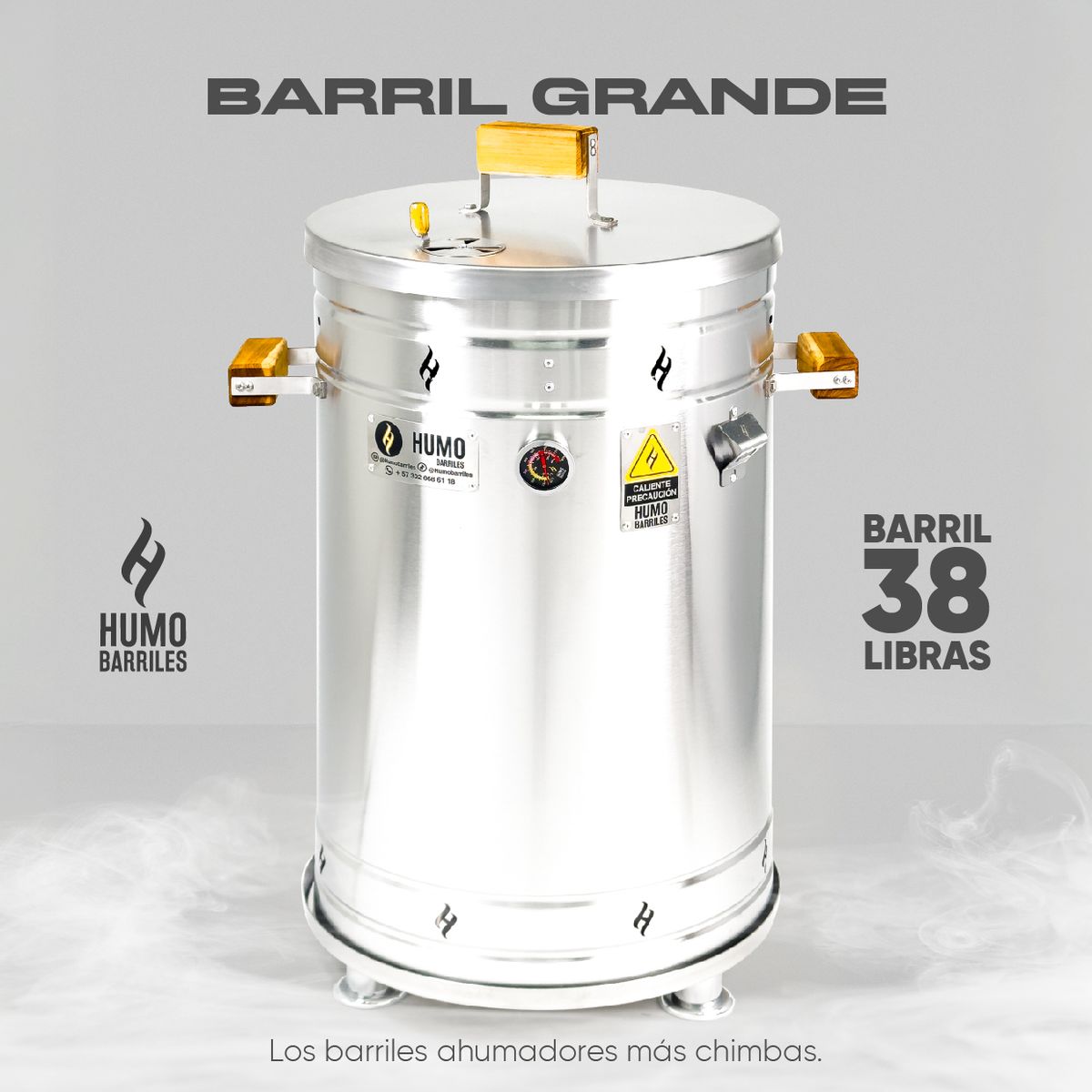 HUMO BARRILES - Barril Grande de 38 Libras Humo Barriles