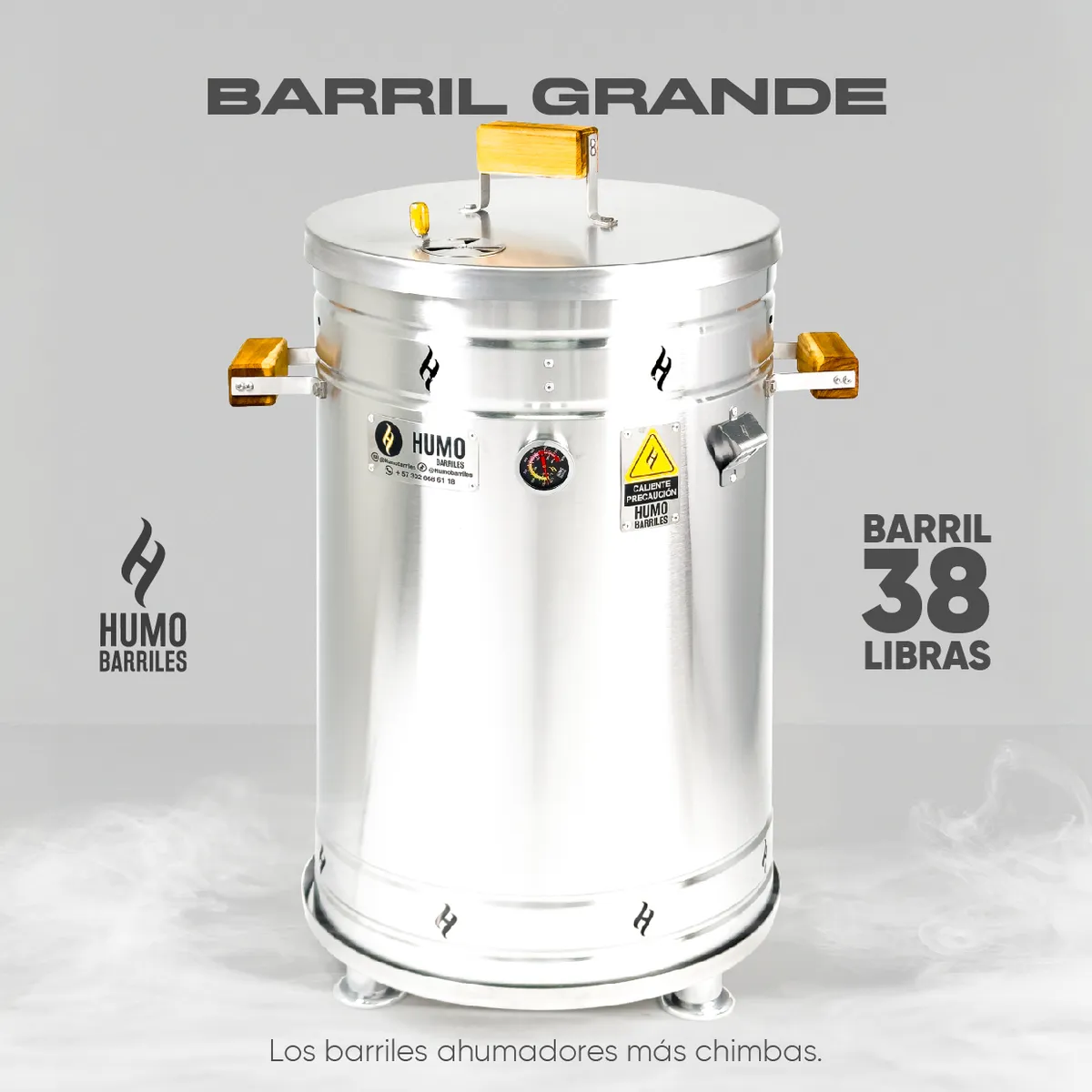 HUMO BARRILES - Barril Grande de 38 Libras Humo Barriles