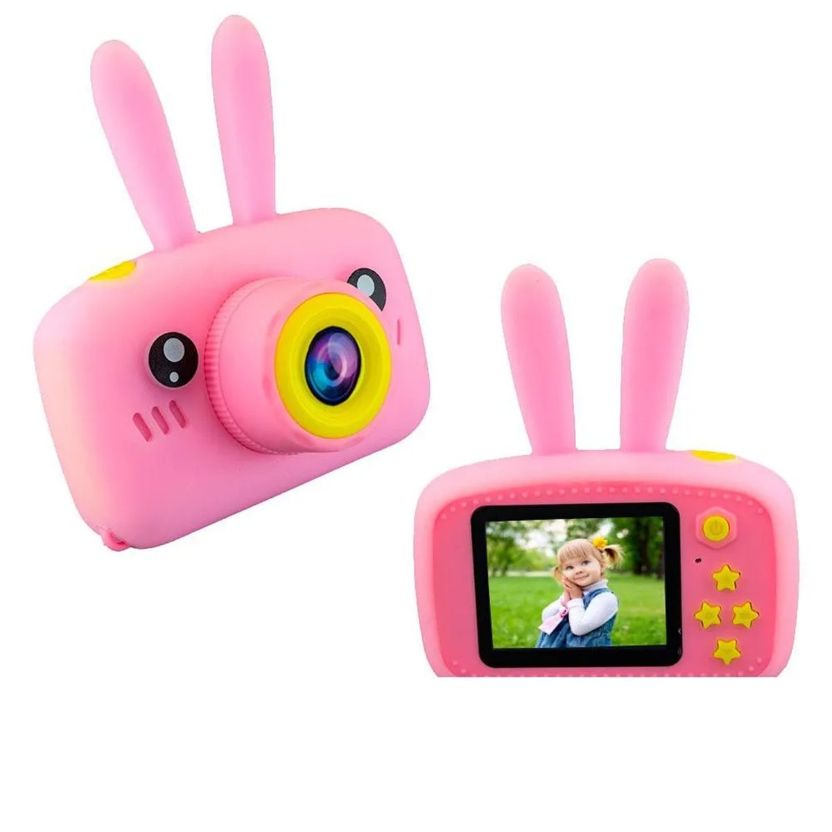 GENERICO - Cámara Digital Para Niños Conejo Rosa