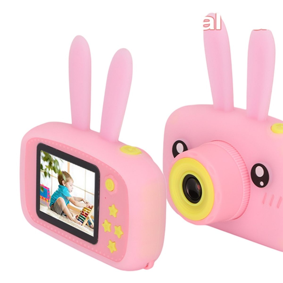 GENERICO - Cámara Digital Para Niños Conejo Rosa