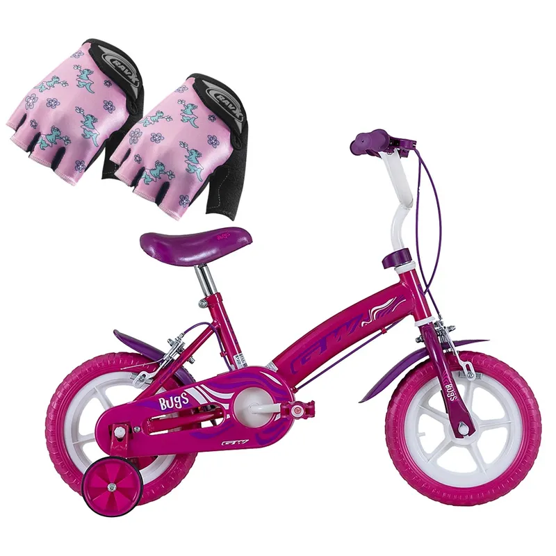 GW - Bicicleta Niña Gw Rin 12 Bugs Con Accesorios
