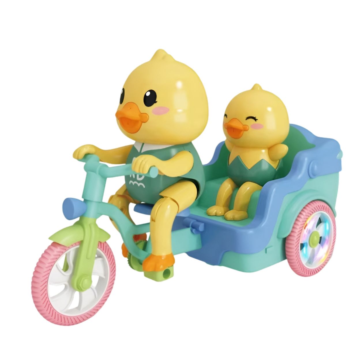 GENERICO - Pato Robot Juguete Bicicleta Triciclo Interactivo + Baterias