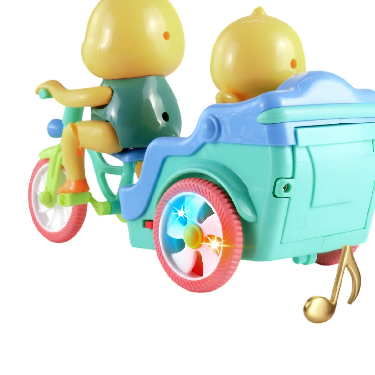 GENERICO - Pato Robot Juguete Bicicleta Triciclo Interactivo + Baterias