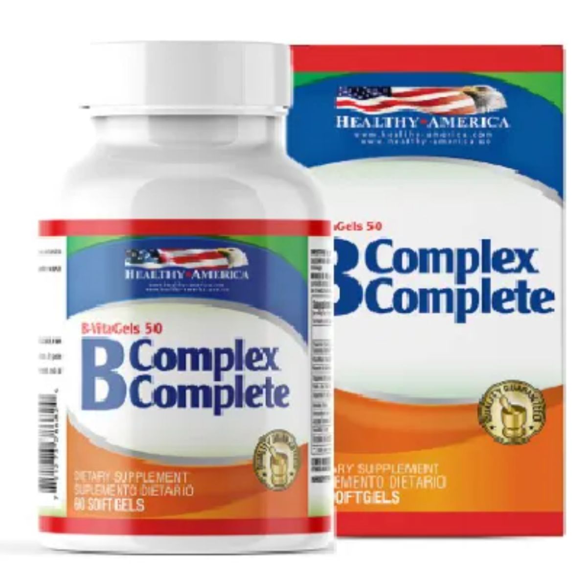 HEALTHY AMERICA - B COMPLEX COMPLETE / SUPLEMENTO X 60 SOFTGELS.