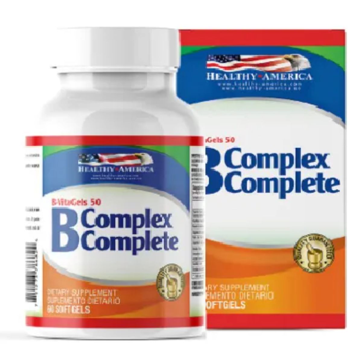 HEALTHY AMERICA - B COMPLEX COMPLETE / SUPLEMENTO X 60 SOFTGELS.