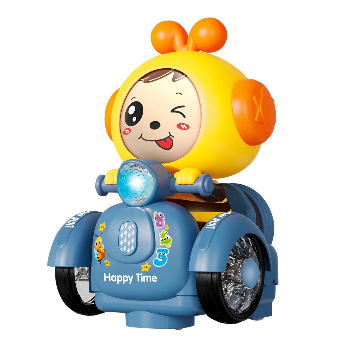 GENERICO - Robot Abejita Moto Movimiento Luces Juguete +bateria