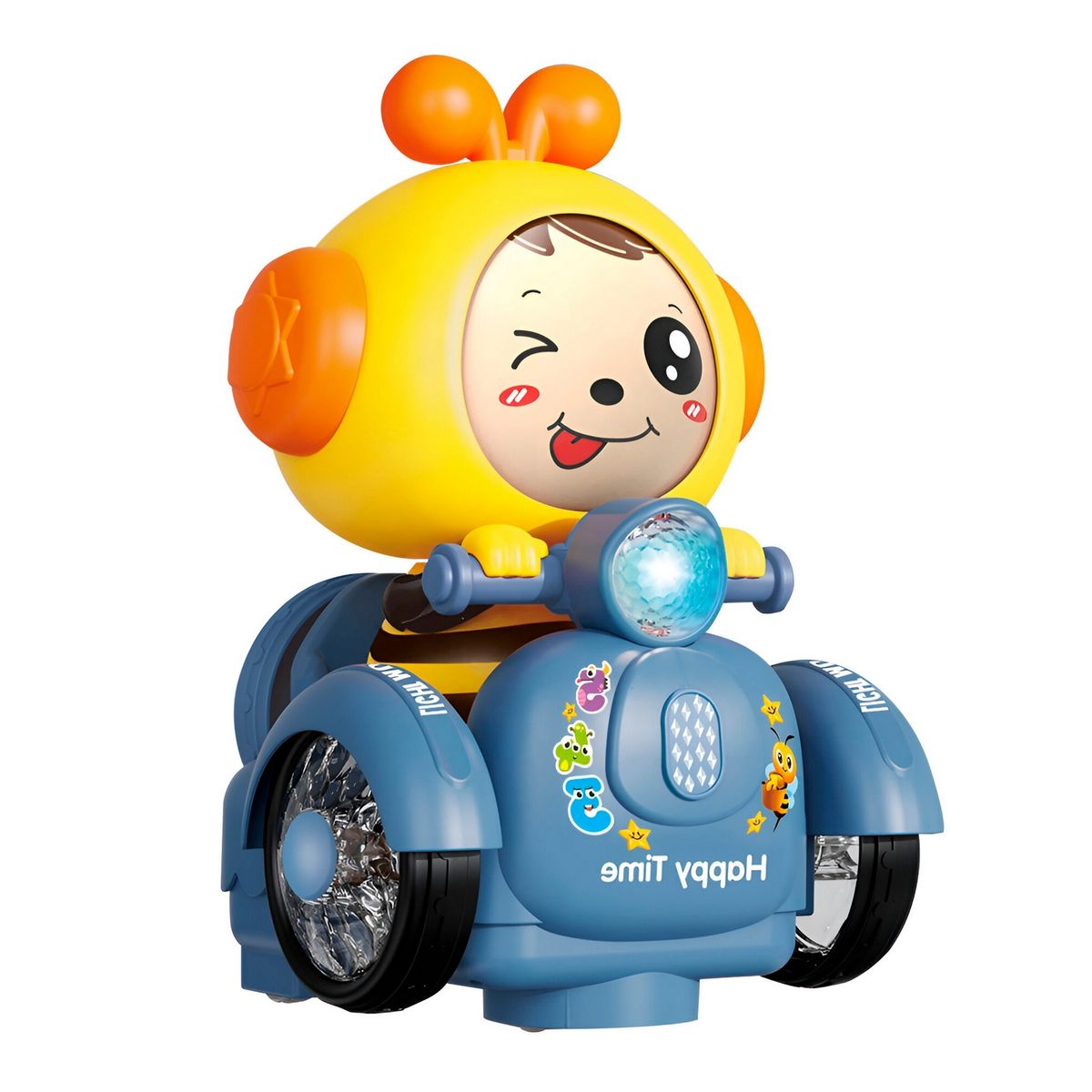 GENERICO - Robot Abejita Moto Movimiento Luces Juguete +bateria