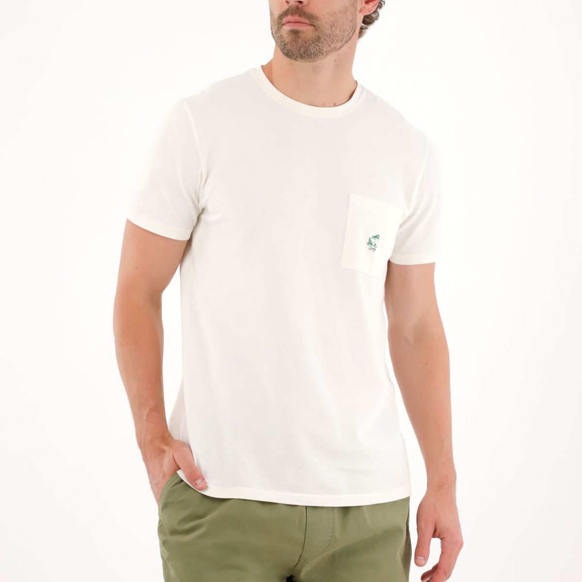 TENNIS - Camiseta en tela con textura cruda para hombre